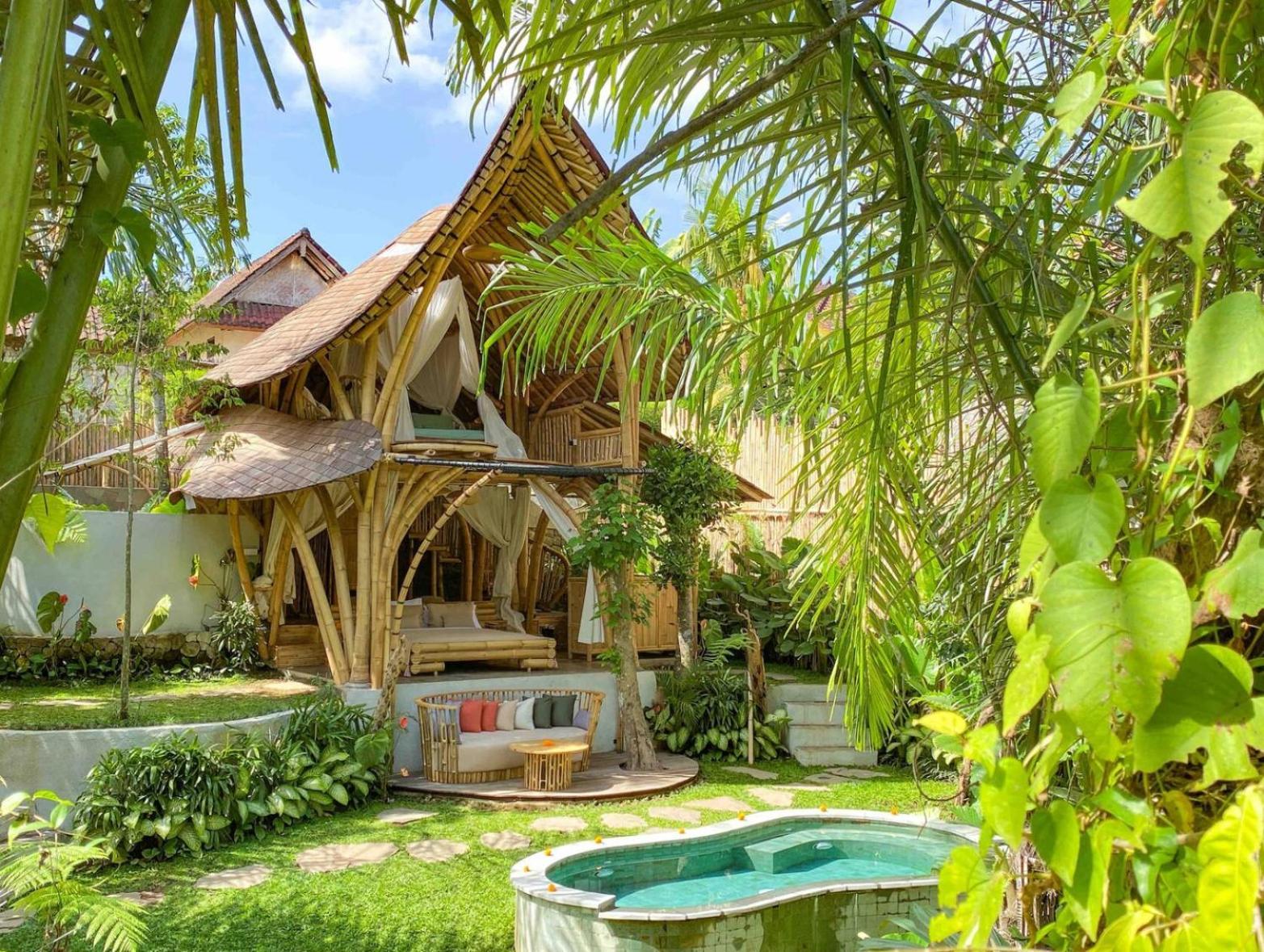 Vila Wahem Eco Bamboo - Magical Bamboo House Ubud Pokoj fotografie