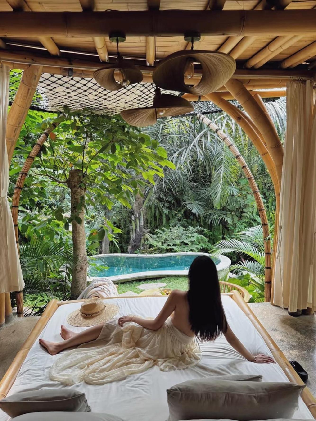 Vila Wahem Eco Bamboo - Magical Bamboo House Ubud Exteriér fotografie